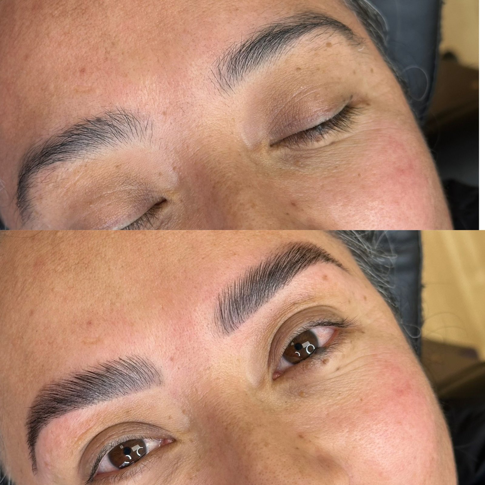 Brow lamination result by Bravo Brows Co.